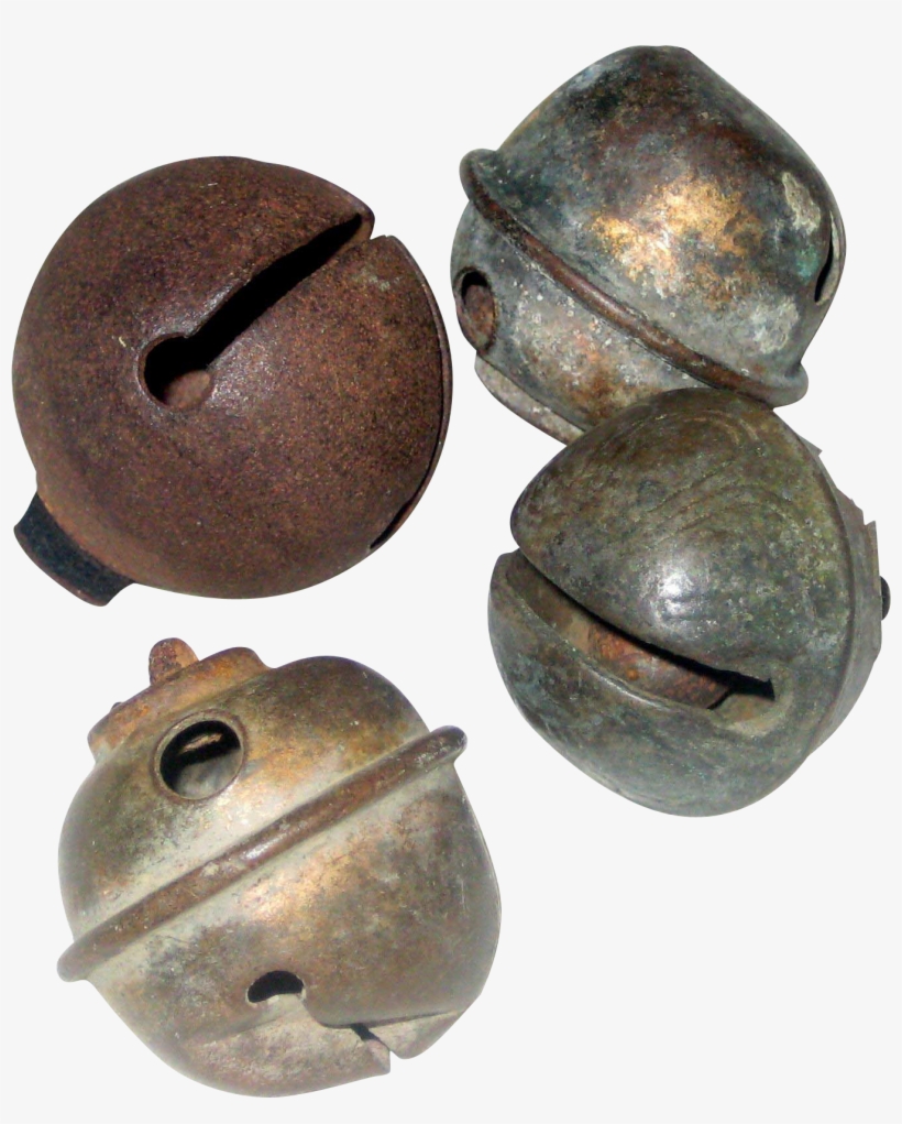 Four Vintage Sleigh Harness Bells From Suzanstreasures - Metal, transparent png download
