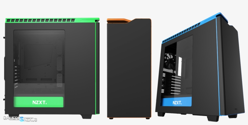 Desktop Pc Shipments Continue To Recover - Nzxt H440 Black Black Red Black Blue Black Green Black, transparent png download