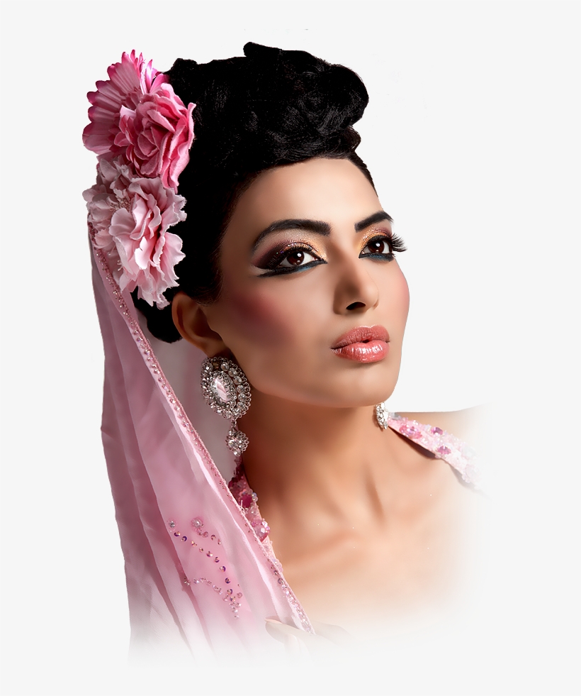 Asian Bridal Makeup - Mulher Indiana Png, transparent png download
