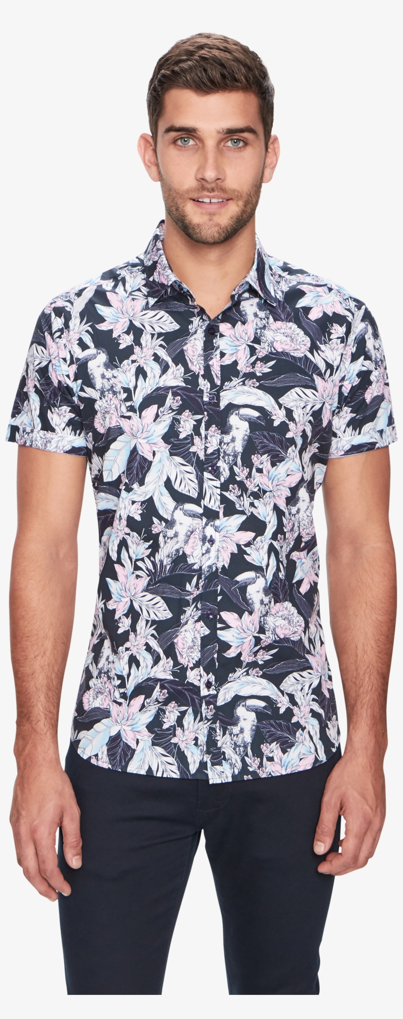 Teal Pirate Ss Shirt - Man, transparent png download