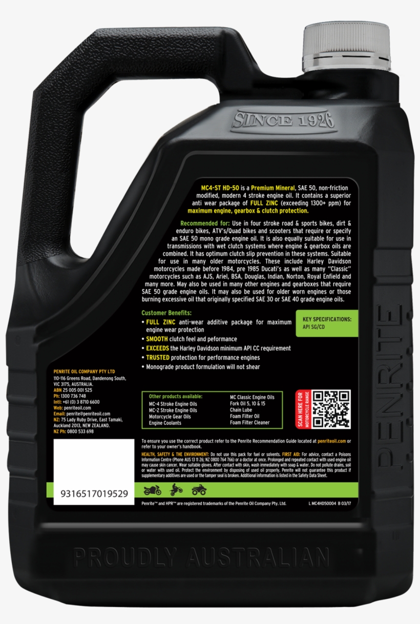 Package - 75w80 Gl4 Penrite, transparent png download