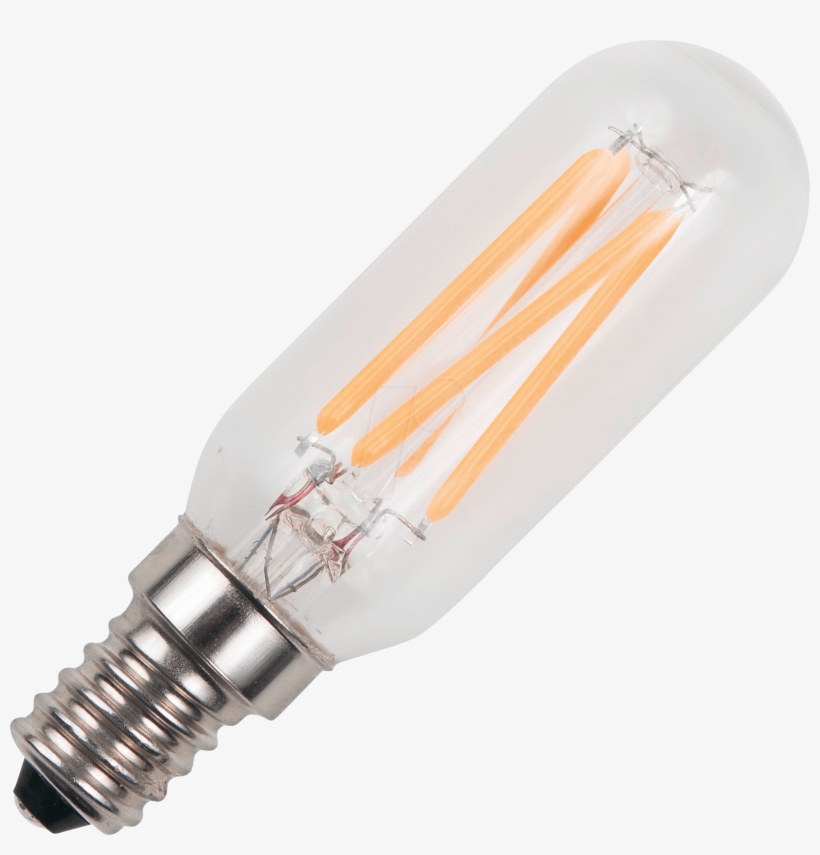 Led Bulb E14, 4 W, 320 Lm, 2500 K, Filament, Dimmable - E14 Led Rørpære, transparent png download