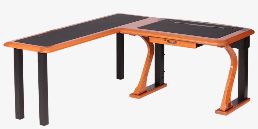 The Artistic L Shaped Left Luxury Computer Desk - Table, transparent png download