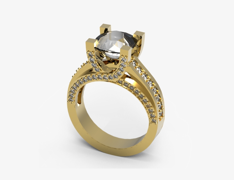 Ladies Fancy Ring - Engagement Ring, transparent png download