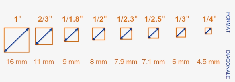 Different Sensor Sizes - Diagram, transparent png download