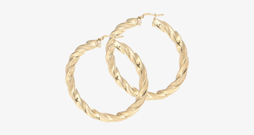 9ct Tight Twist Earrings - Body Jewelry, transparent png download