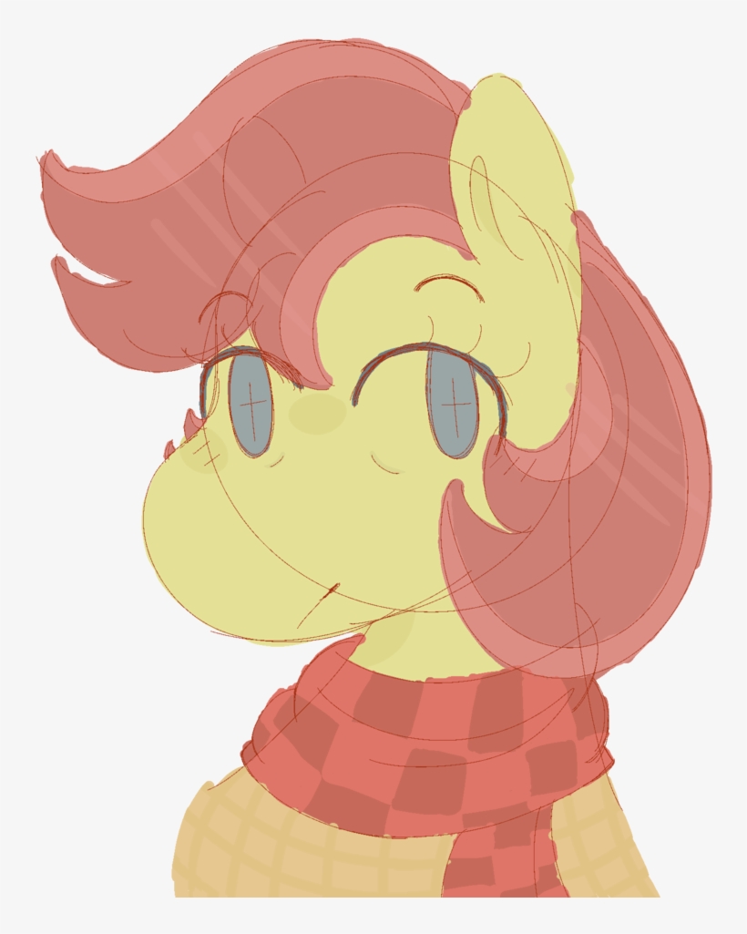 Punlad, Blue Eyes, Clothes, Colored Sketch, Earth Pony, - Cartoon, transparent png download