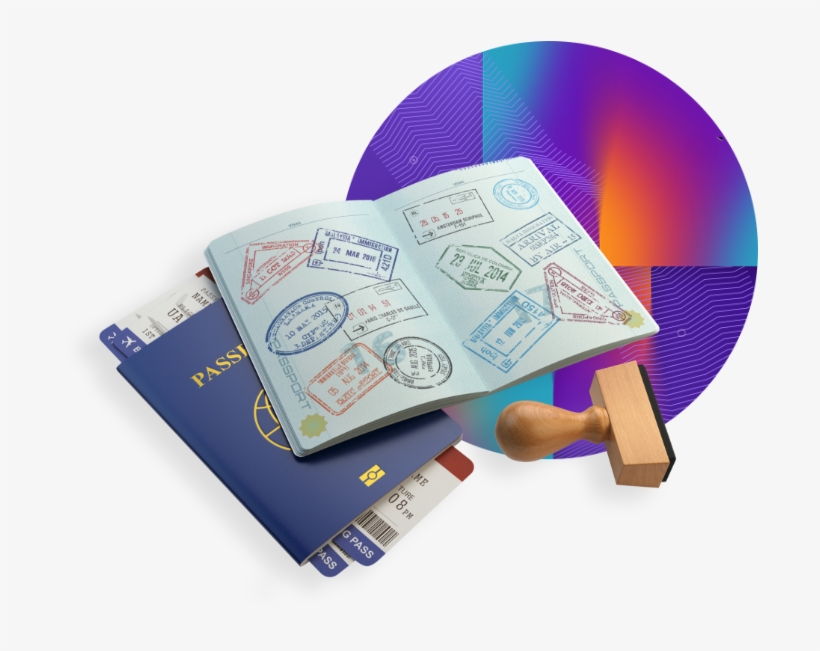 View Der Touristik's Story - Passport With Visa Stamp Hd, transparent png download