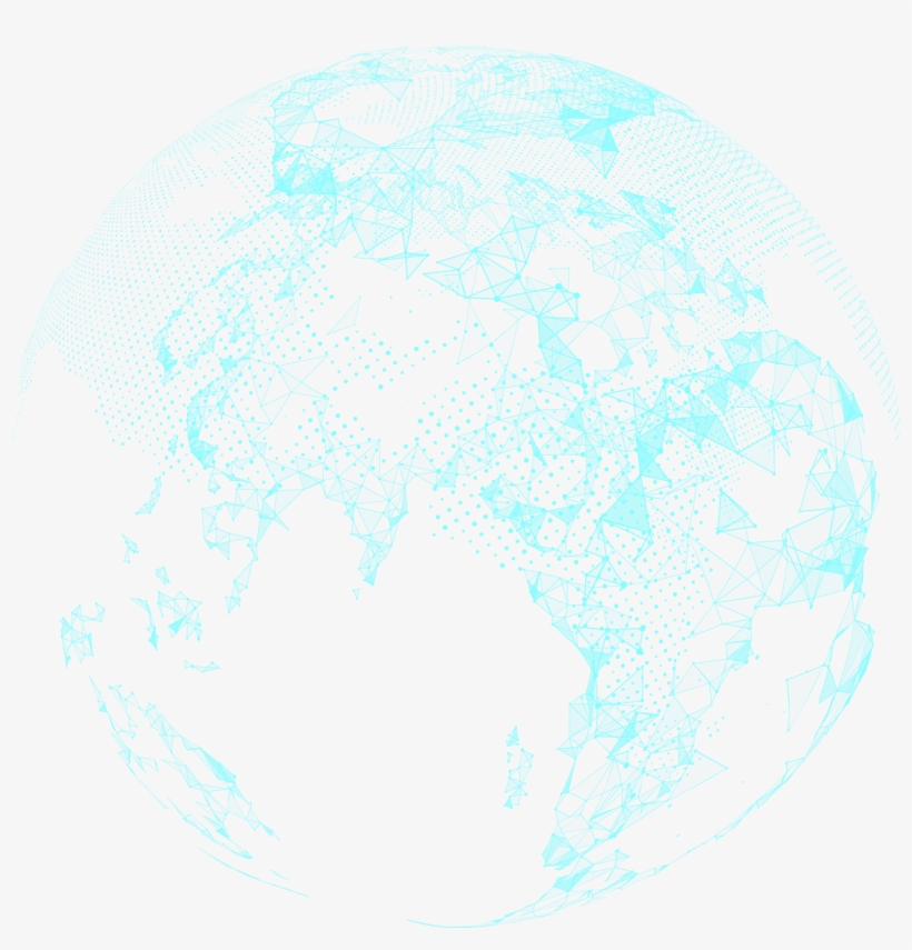 Line Drawning Of A Globe - Atlas, transparent png download