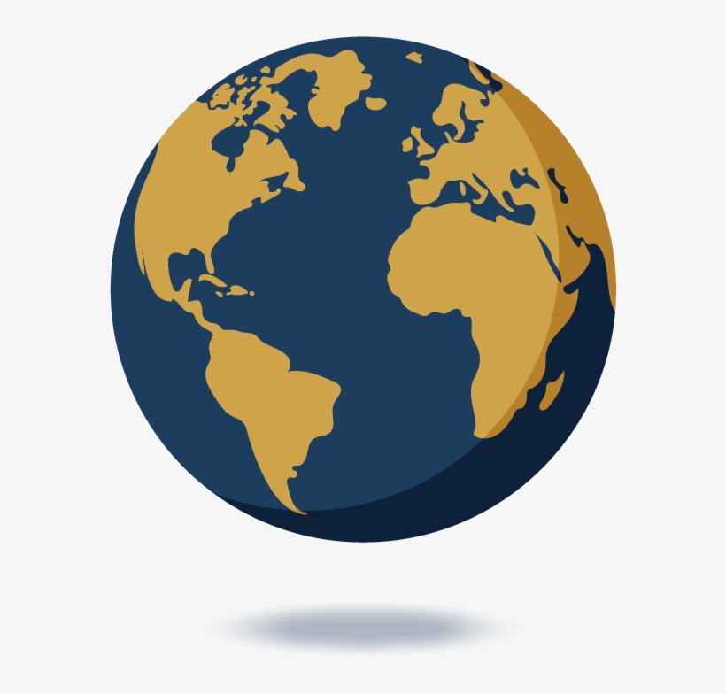 Quality Service - Globo Terrestre Em Desenho, transparent png download