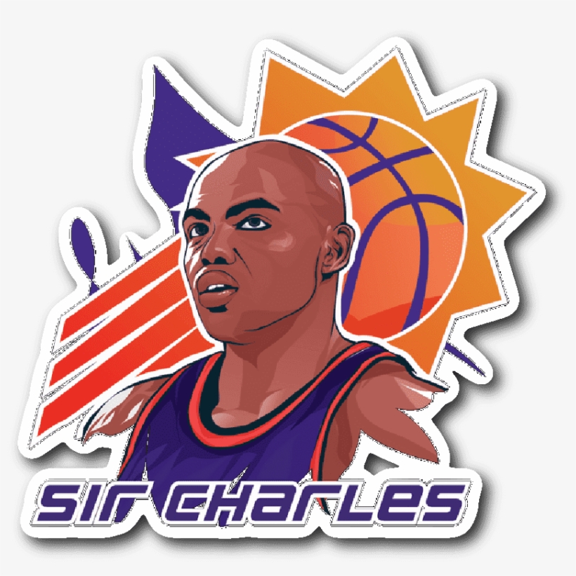 Sticker Charles Sir Charles Barkley Vinyl Sticker Png - Charles Barkley Logo, transparent png download