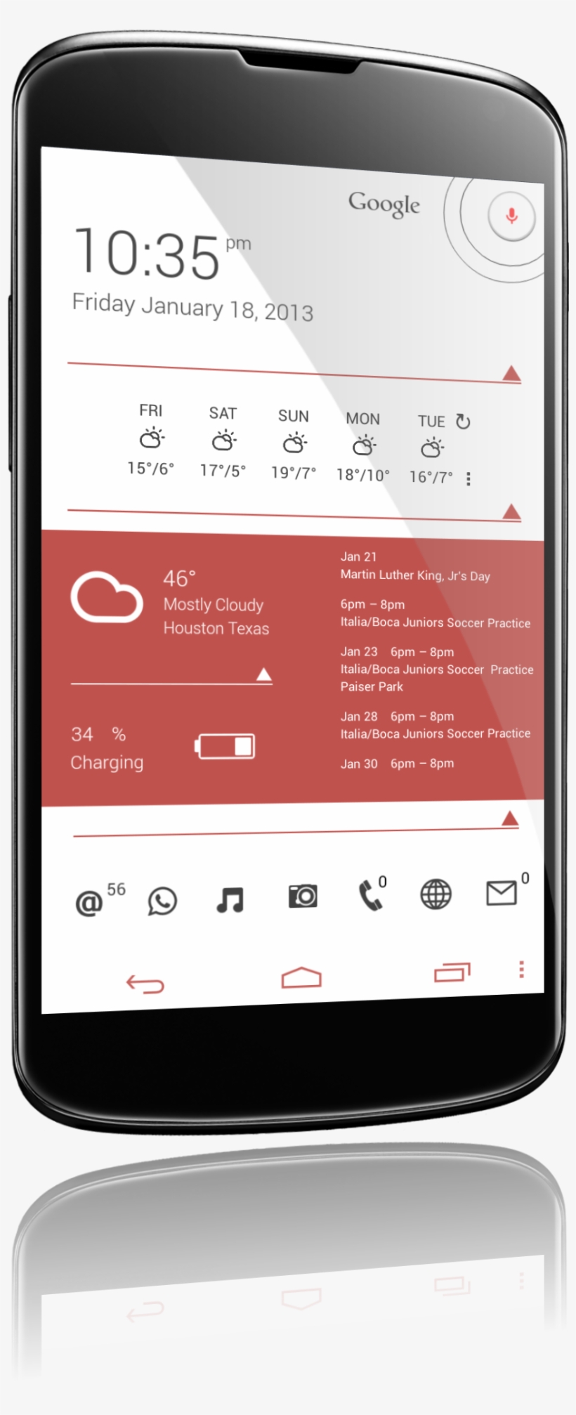 Apex Launcher Pro / Grid Size / Hide Status Bar And - Smartphone, transparent png download