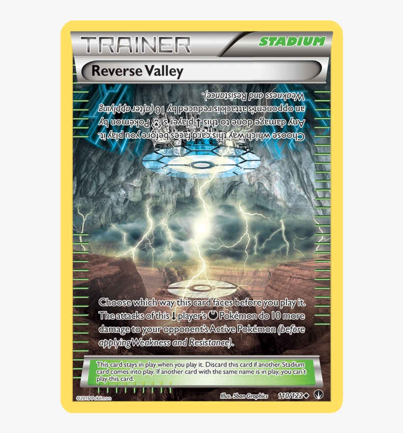 Choose Which Way This Card Faces Before You Play It - Reverse Valley Pokemon Card, transparent png download