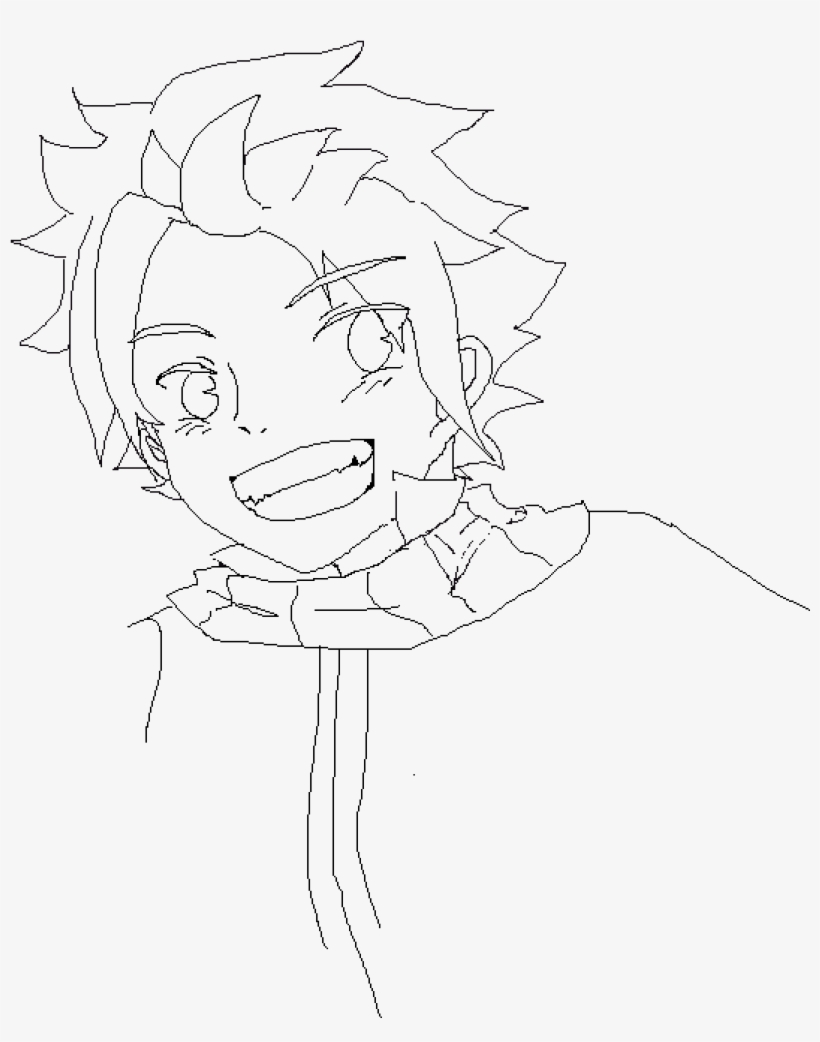 Natsu Dragneel Not Done - Line Art, transparent png download