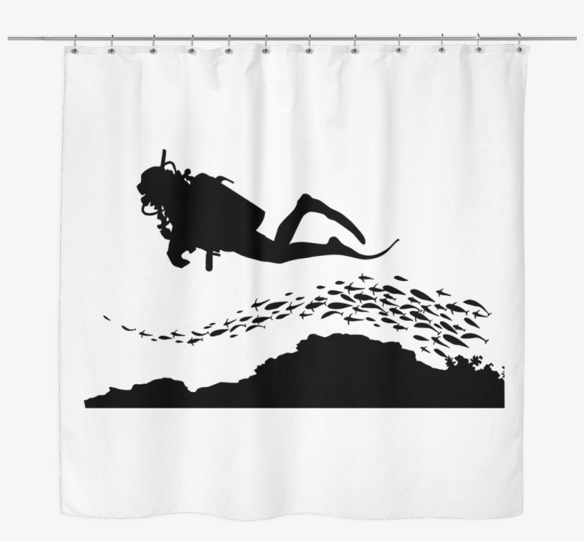 Shower Curtain Diver, transparent png download