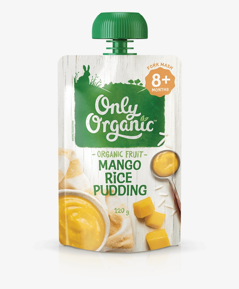 Mango Rice Pudding - Only Organic Pear And Mango, transparent png download