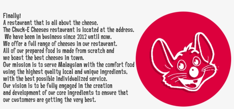 Chuck E Cheese - Circle, transparent png download