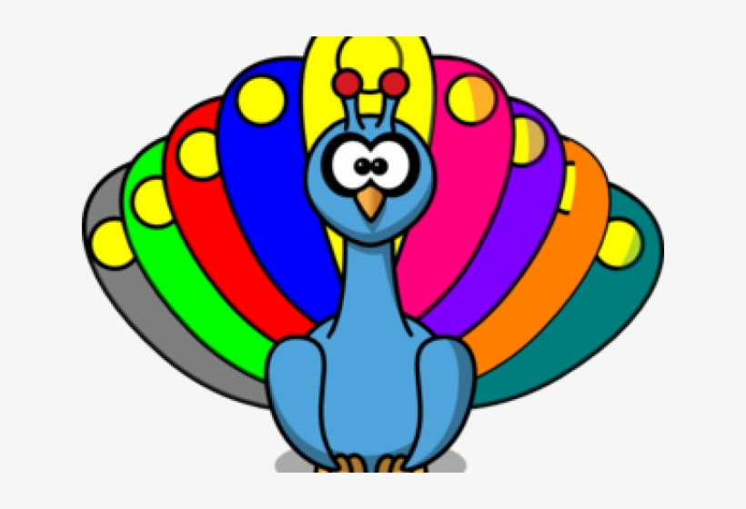 Peacock Cartoon, transparent png download