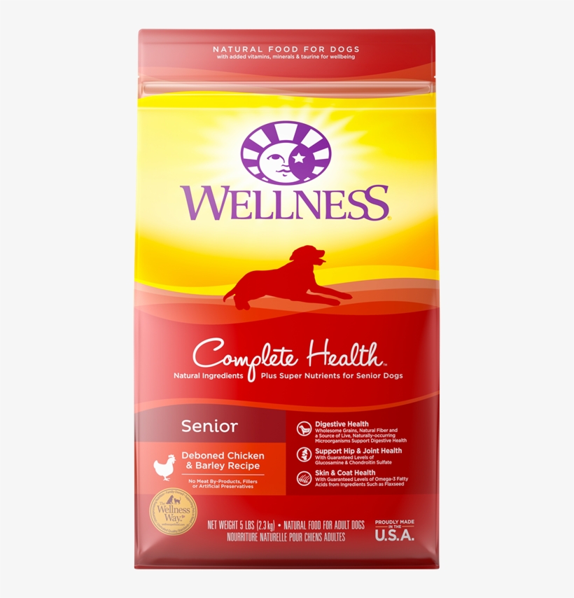 Lg 0b4c5d Ch Dry Senior 0 - Wellness Dog Food, transparent png download