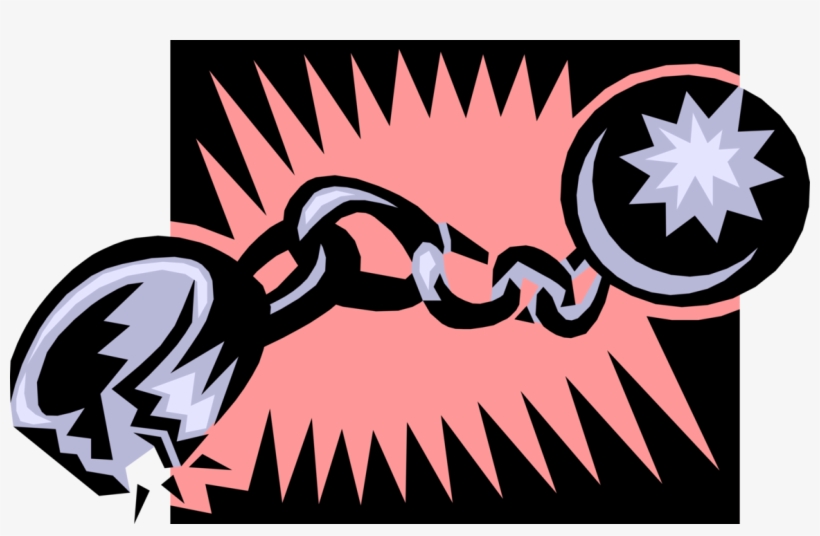Vector Illustration Of Leg Irons, Legcuffs Physical - Illustration, transparent png download