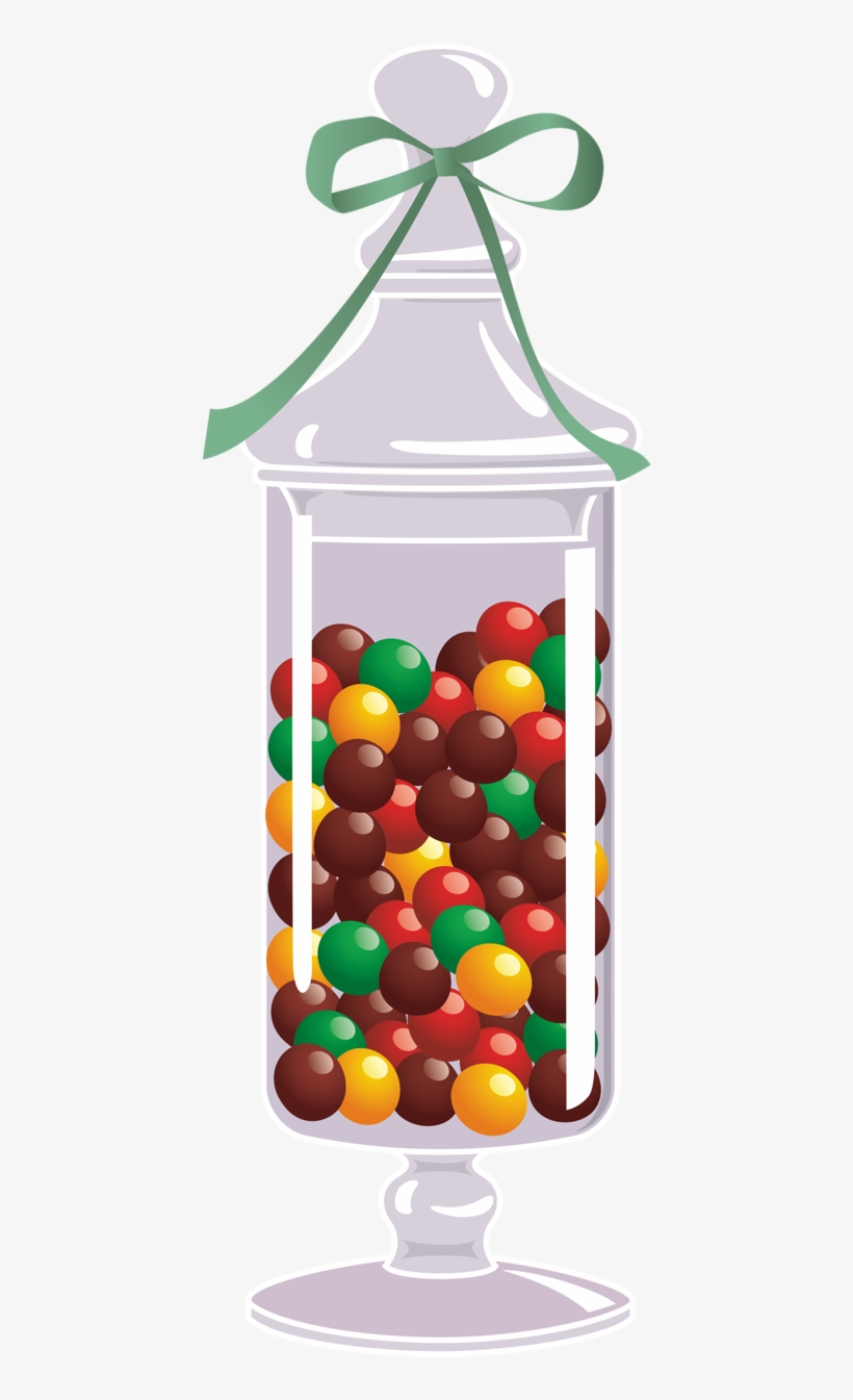 Конфеты, Шоколад - Candy In A Jar Png Vector, transparent png download