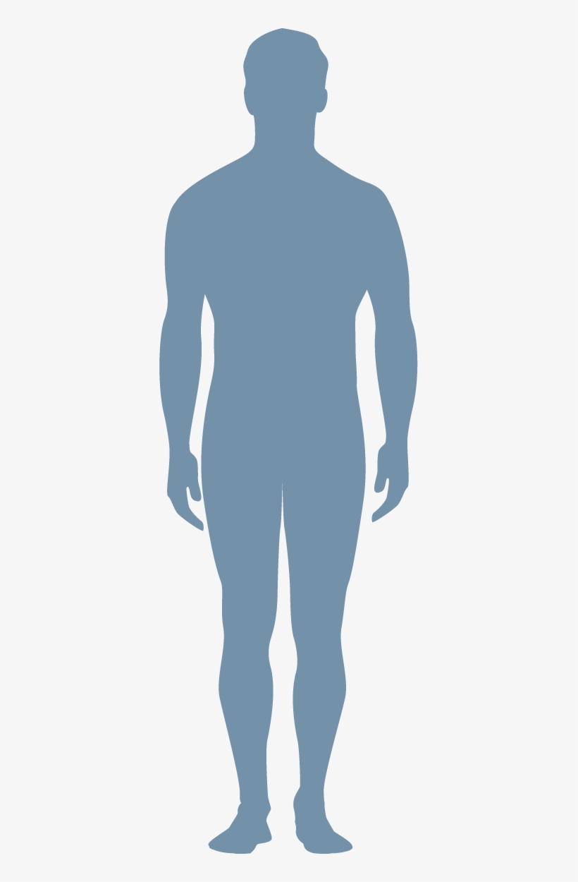 Blue Silhouette Man - Patient Silhouette, transparent png download