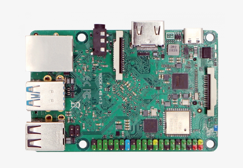 Rockpi4b Front View - Rock Pi, transparent png download