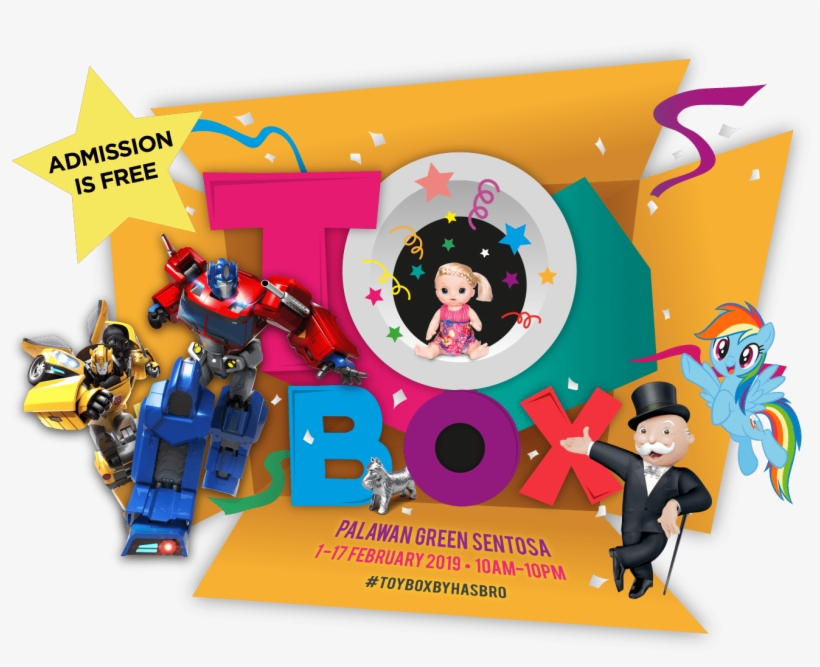 Have Fun On A Whole New Scale At Hasbro's First Ever - Palawan Green Toy Box, transparent png download