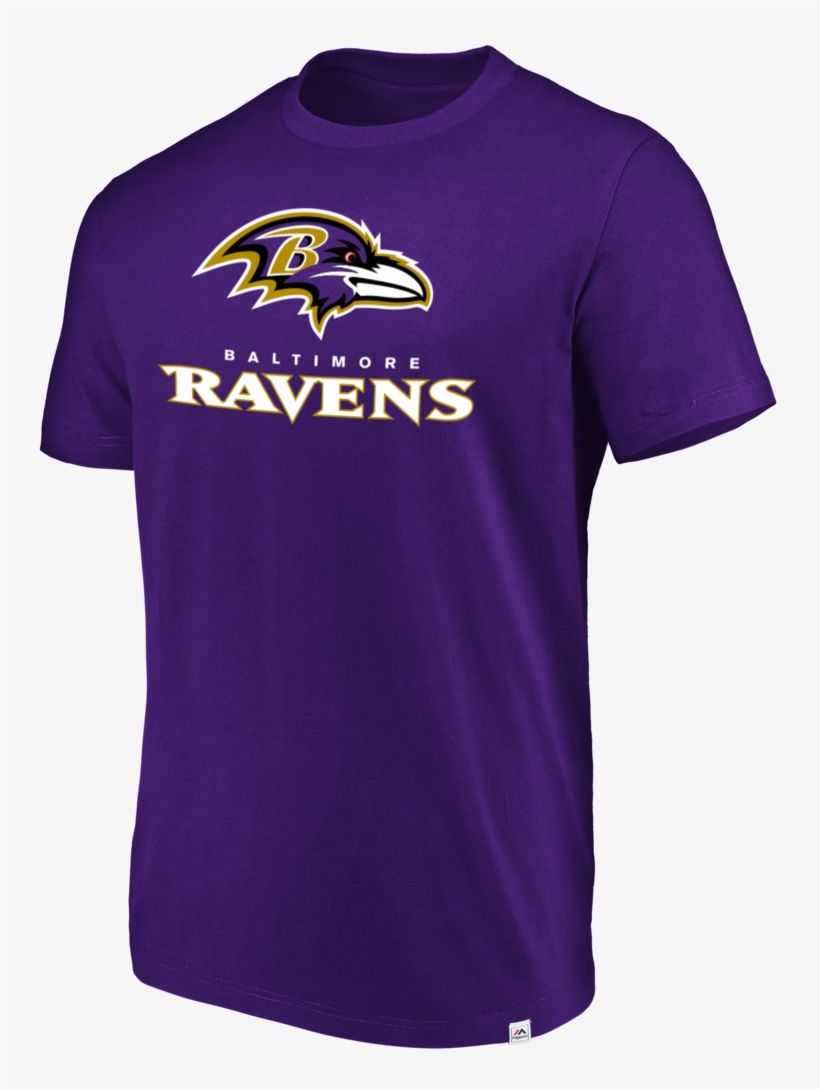 Baltimore Ravens Majestic Purple Flex Logo Tee Pro - Baltimore Ravens, transparent png download