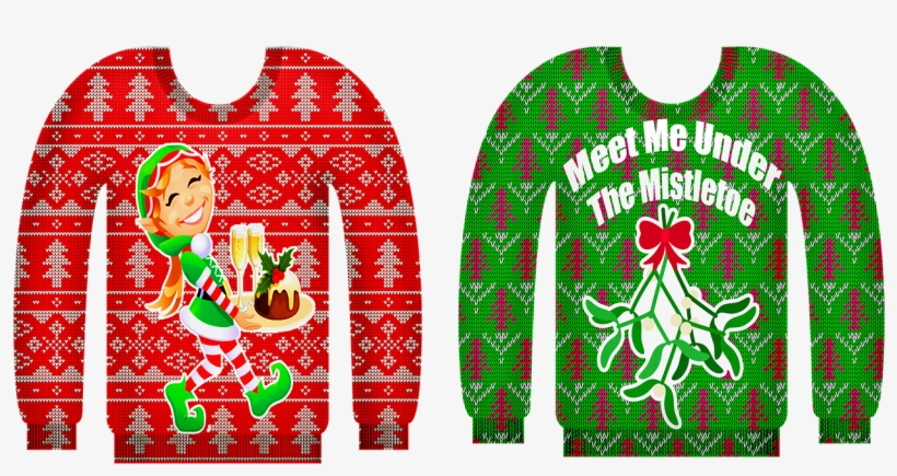 Ugly Sweater Holiday Party - Christmas Jumper, transparent png download