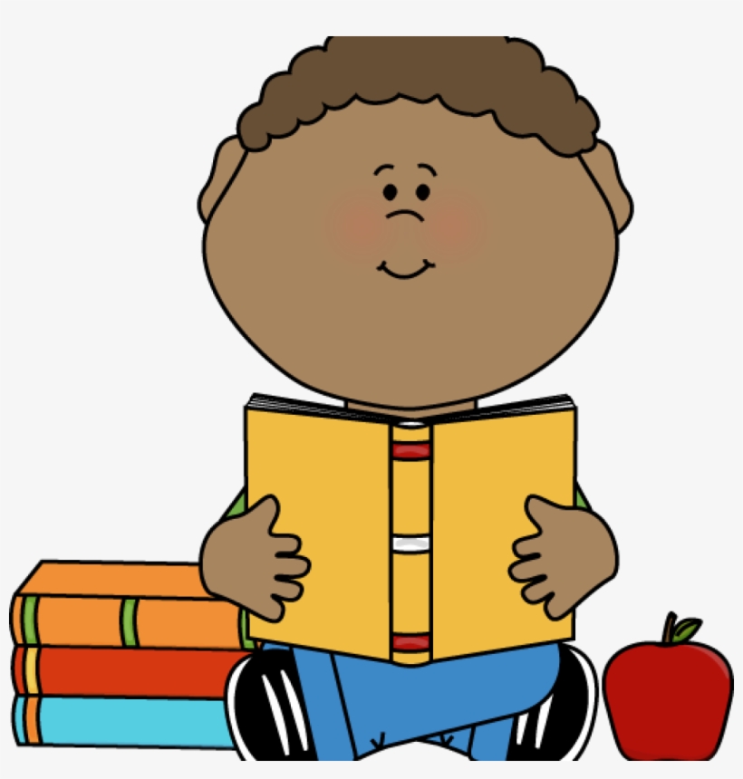 Boy Reading Clipart Boy Reading Clip Art Little Boy - Child Reading Clipart, transparent png download