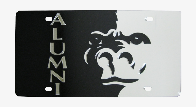 Pitt State Splitface Alumni License Plate - Pitt State Gorillas Logo, transparent png download