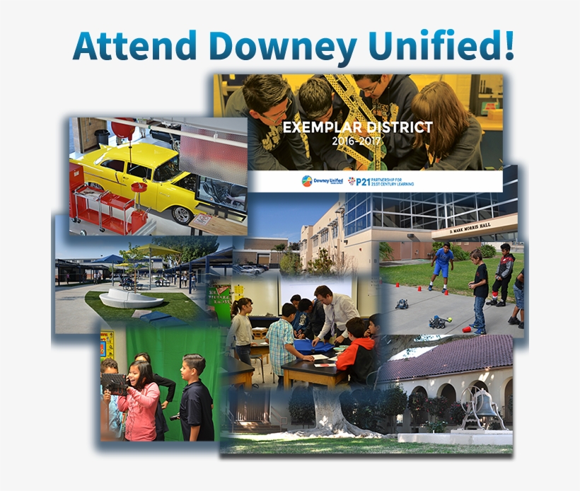 Collage Of Pictures Showing Downey Unified Exemplar - Leisure, transparent png download