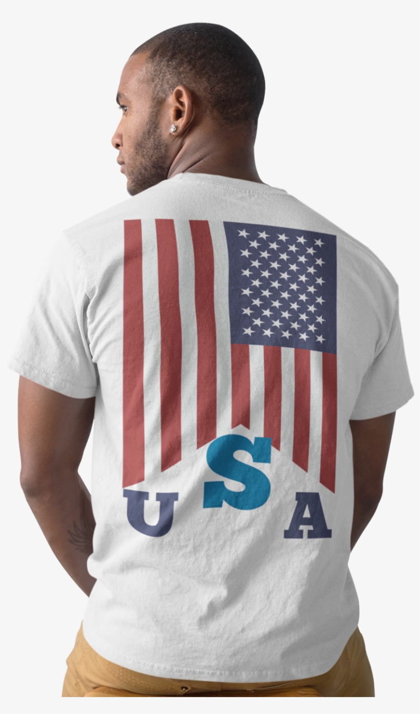 flag on back of shirt