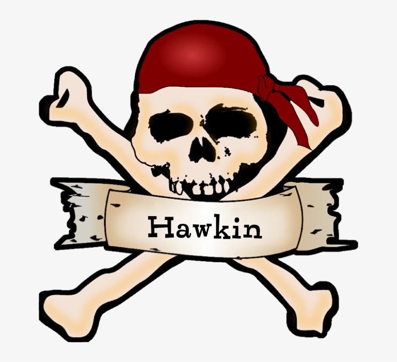 Personalized Pirate Skull Tote Bag - Piracy, transparent png download