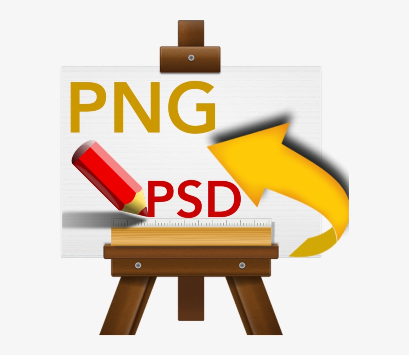 Psd To Png - Blue Colored Pencil, transparent png download