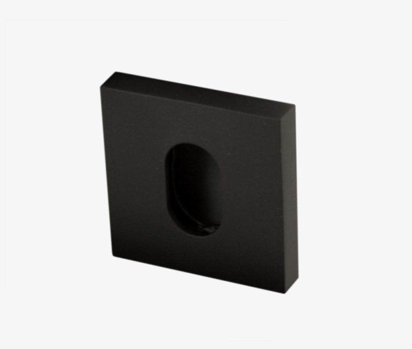 Matte Black Square Oval Escutcheon - Metal, transparent png download