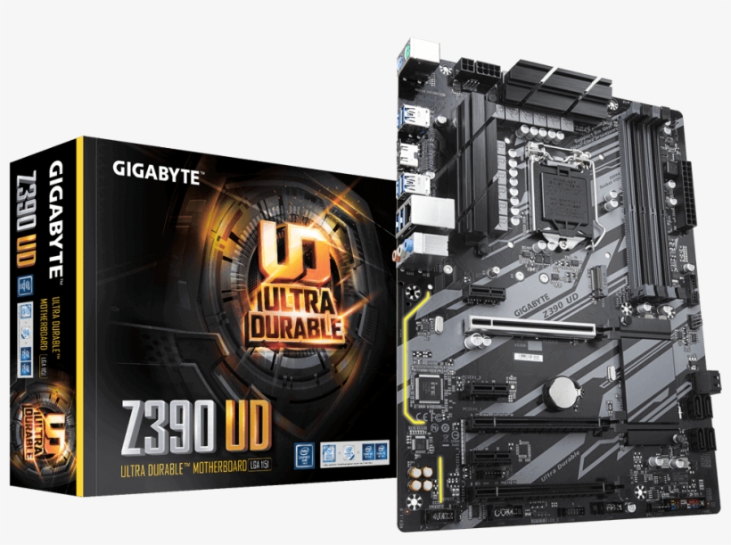 1 - 0) - Motherboard - Gigabyte Global - Gigabyte Z390 Ud Atx, transparent png download
