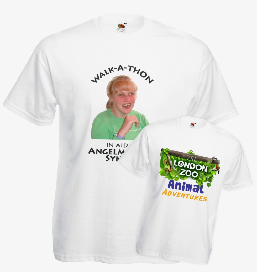 Full Colour White T Shirt - Active Shirt, transparent png download