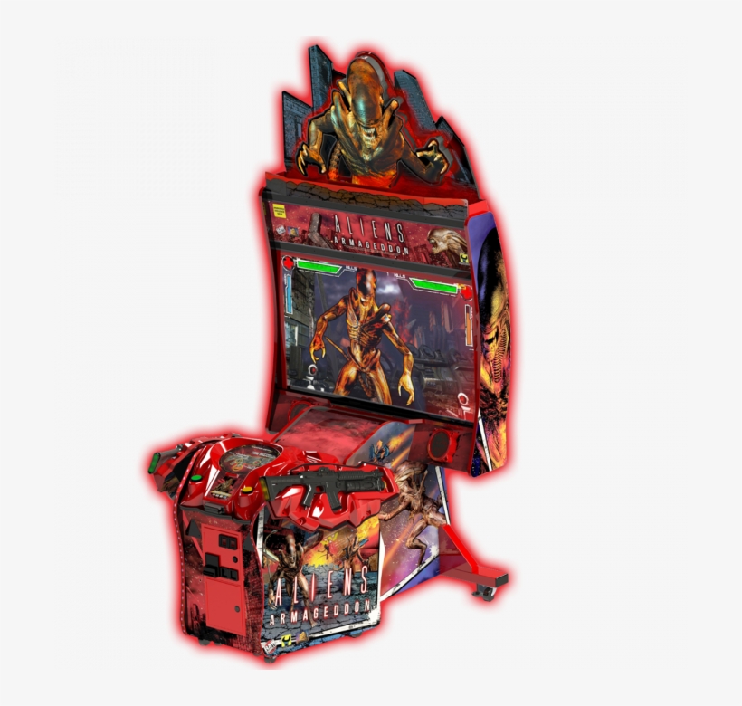 Raw Thrills Aliens Armageddon 55" - Aliens Armageddon, transparent png download