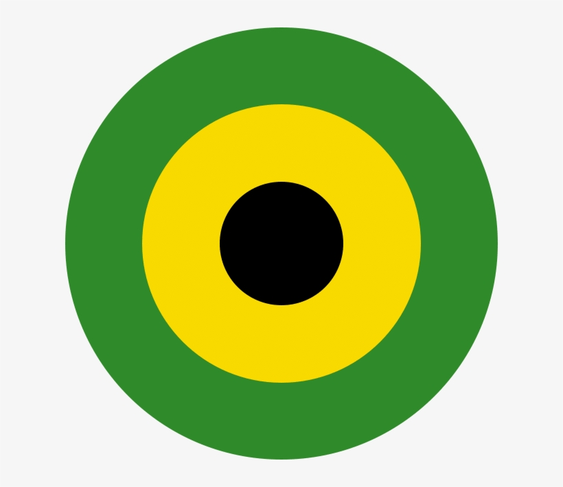 The Roundel Of Jamaica Defence Air Force - Circle, transparent png download