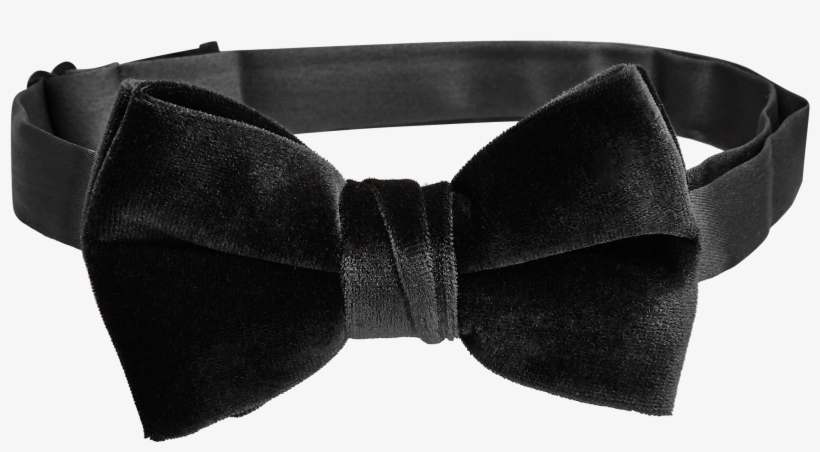 Black Velvet Bow Tie - Headband, transparent png download