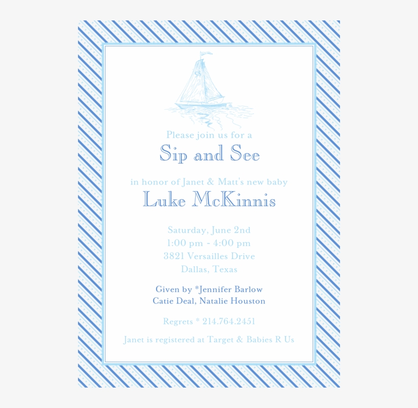 Baby Boy Shower Invitations Invitations The Write Choice - Poster, transparent png download