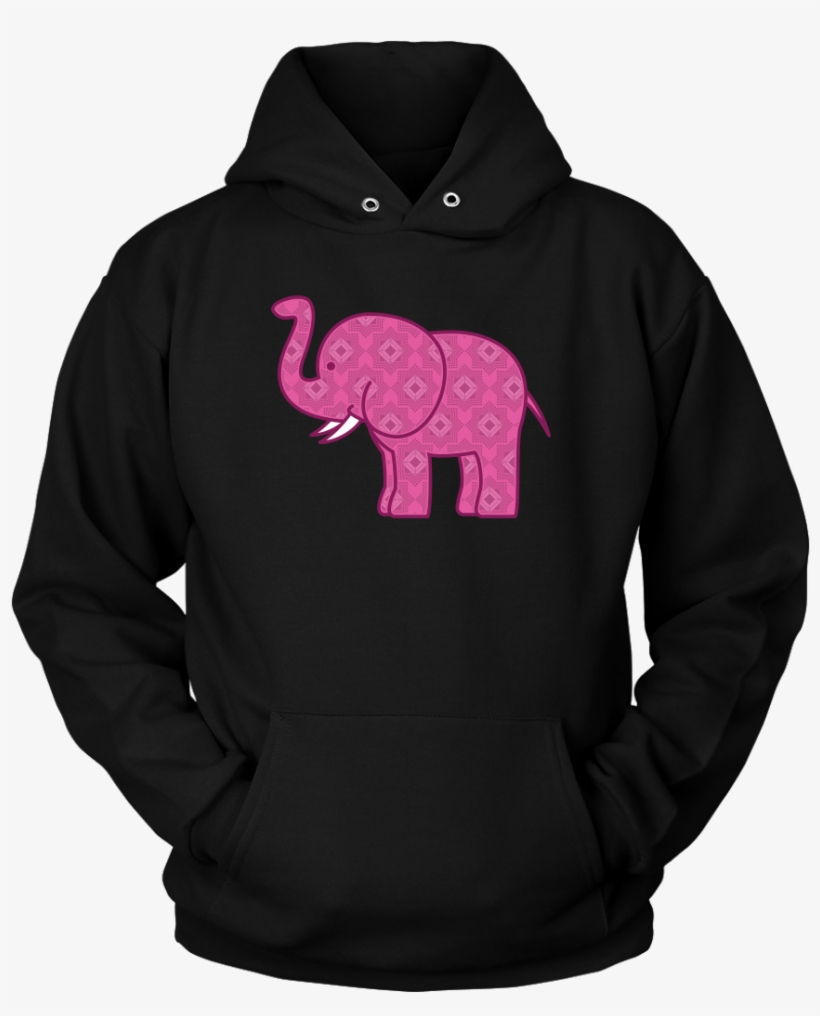 Pink Baby Elephant Hoodie - I M A Journalist What's Your Superpower, transparent png download