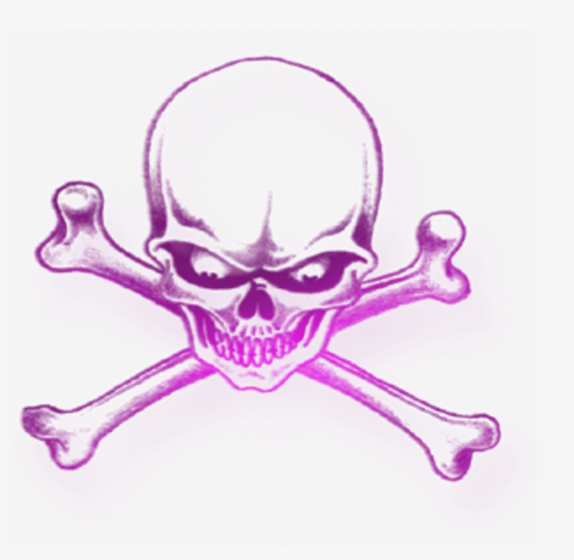 Mq Pink Neon Skull Skulls Bones - Ouled Haffouz, transparent png download