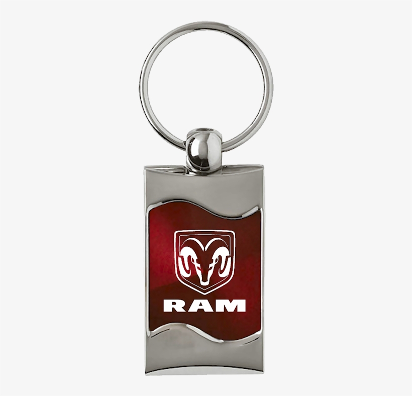 Au-tomotive Gold Ram Logo Rectangular Wave Burgundy - Keychain, transparent png download