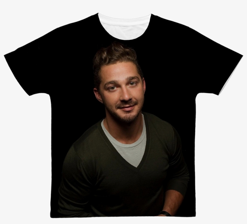 Shia Labeouf ﻿classic Sublimation Adult T-shirt - T-shirt, transparent png download