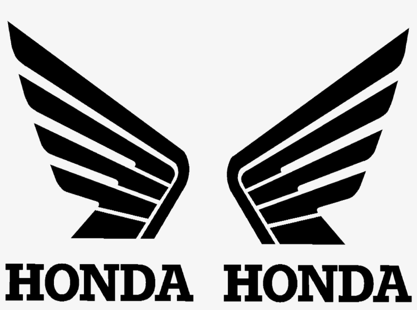 Honda Wings 115mm X 90mm Tank Stickers X 2 3 1000 P1 - Honda Wings Logo Png, transparent png download