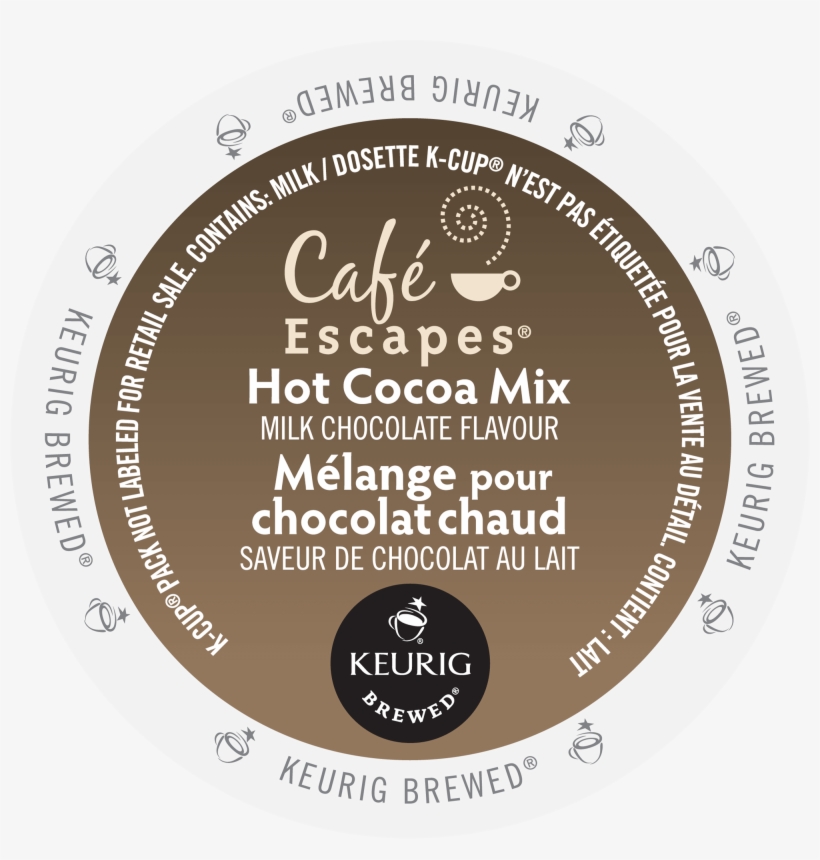 Milk Chocolate Hot Cocoa Cafe Escapes K Cup Ca General - Eye Shadow, transparent png download