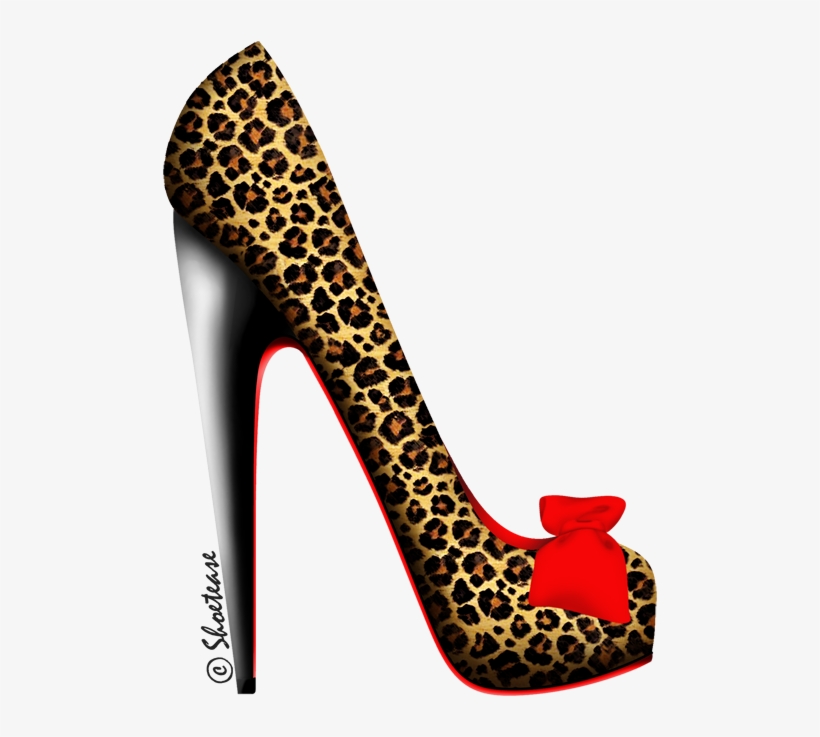 544 X 707 3 - Cheetah Print Shoe Clipart, transparent png download